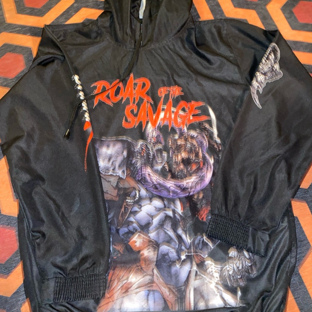 Black Graphic Men's Lightweight Jacket